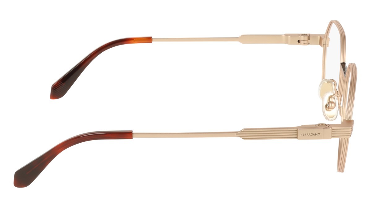 Occhiali da vista Salvatore Ferragamo SF2605 (711) colore matte gold forma rettangolare 