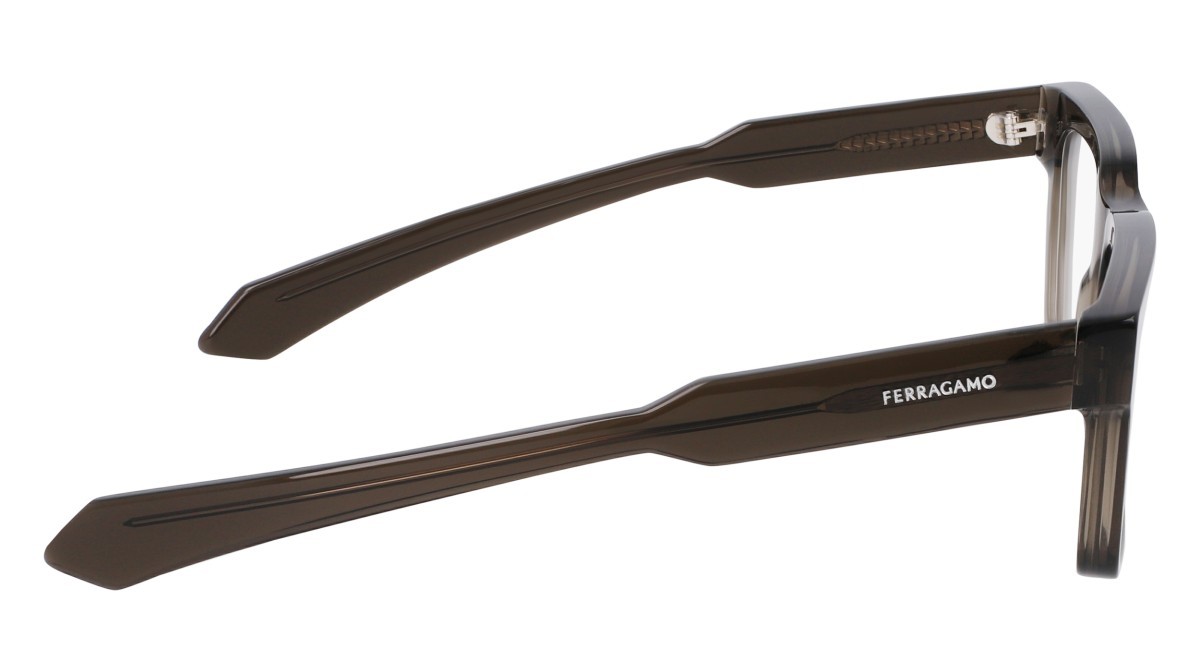 Brillen Salvatore Ferragamo SF2941N (023) farbe transparent deep grey form rechteckig 
