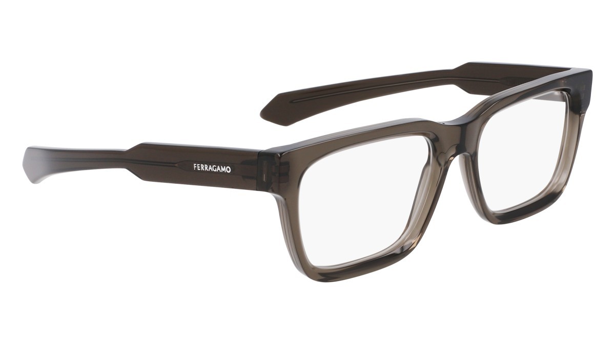 Brillen Salvatore Ferragamo SF2941N (023) farbe transparent deep grey form rechteckig 