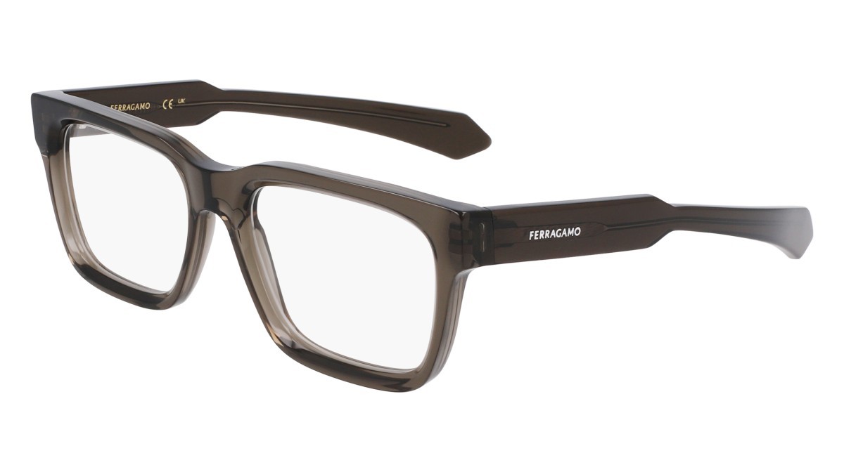 Brillen Salvatore Ferragamo SF2941N (023) farbe transparent deep grey form rechteckig 