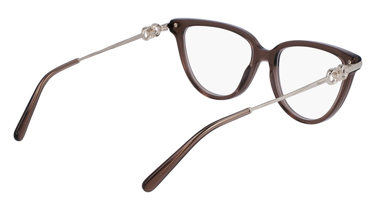Brillen Salvatore Ferragamo SF2946 (232) farbe transparent brown form cat-eye 