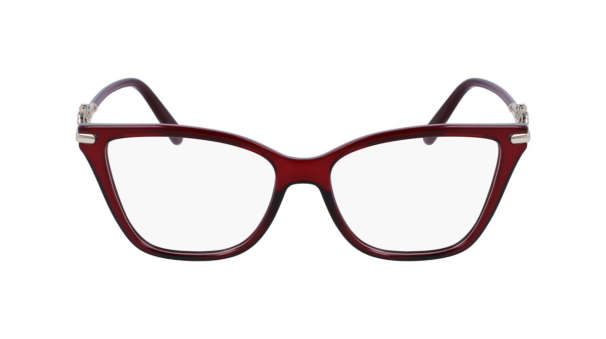 Brillen Salvatore Ferragamo SF2949R (612) farbe transparent burgundy form rechteckig 