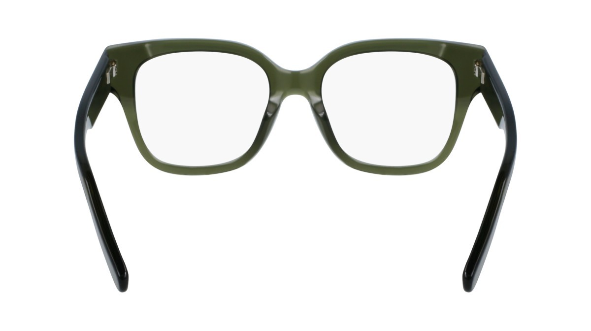 Brillen Salvatore Ferragamo SF2952N (320) farbe transparent khaki form rechteckig gläser demo