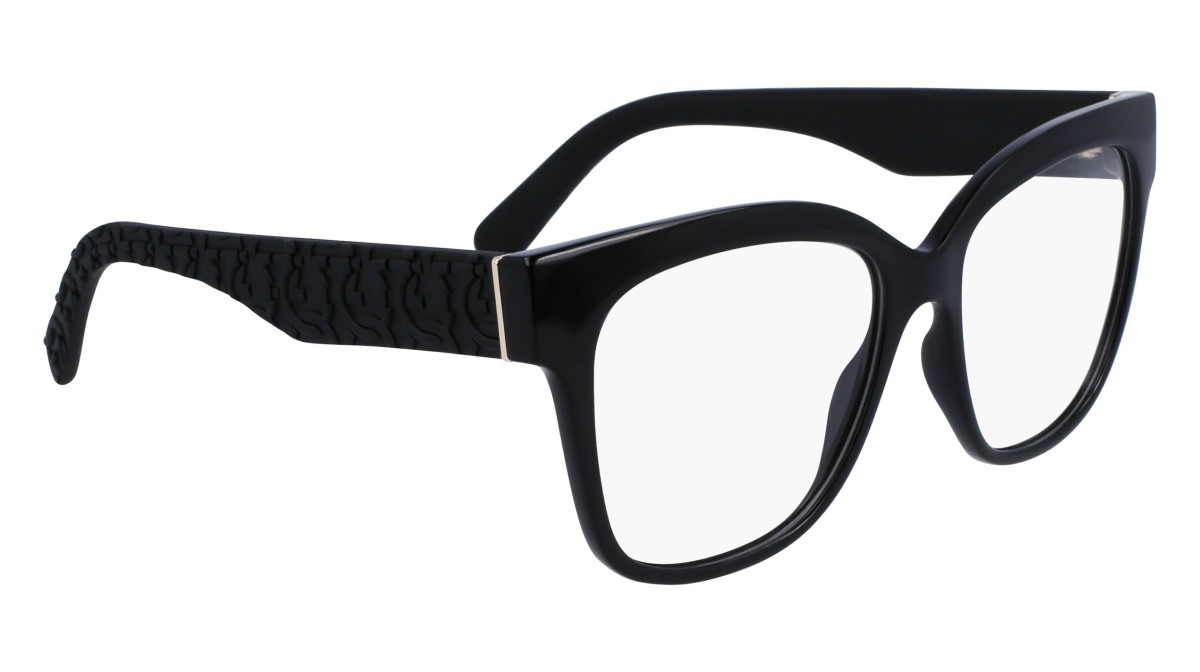 Brillen Salvatore Ferragamo SF2956E (001) farbe black form rechteckig 