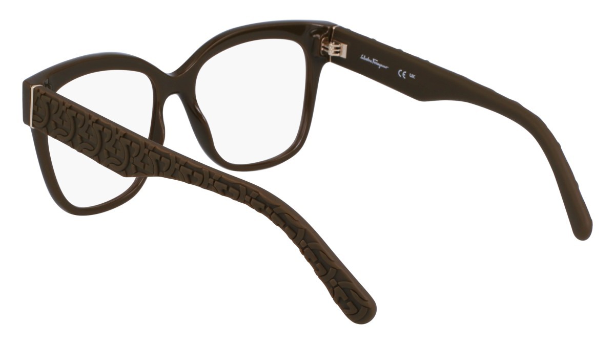 Brillen Salvatore Ferragamo SF2956EN (324) farbe dark khaki form rechteckig 
