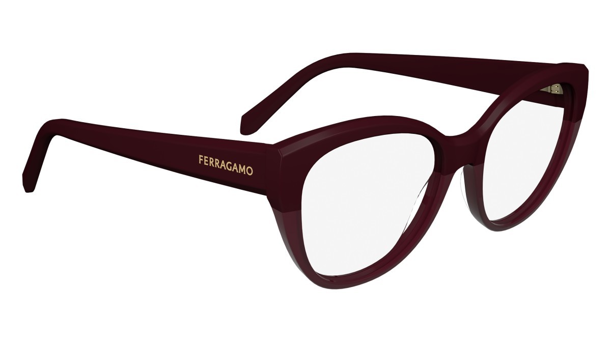 Brillen Salvatore Ferragamo SF2970 (601) farbe burgundy form pantos 