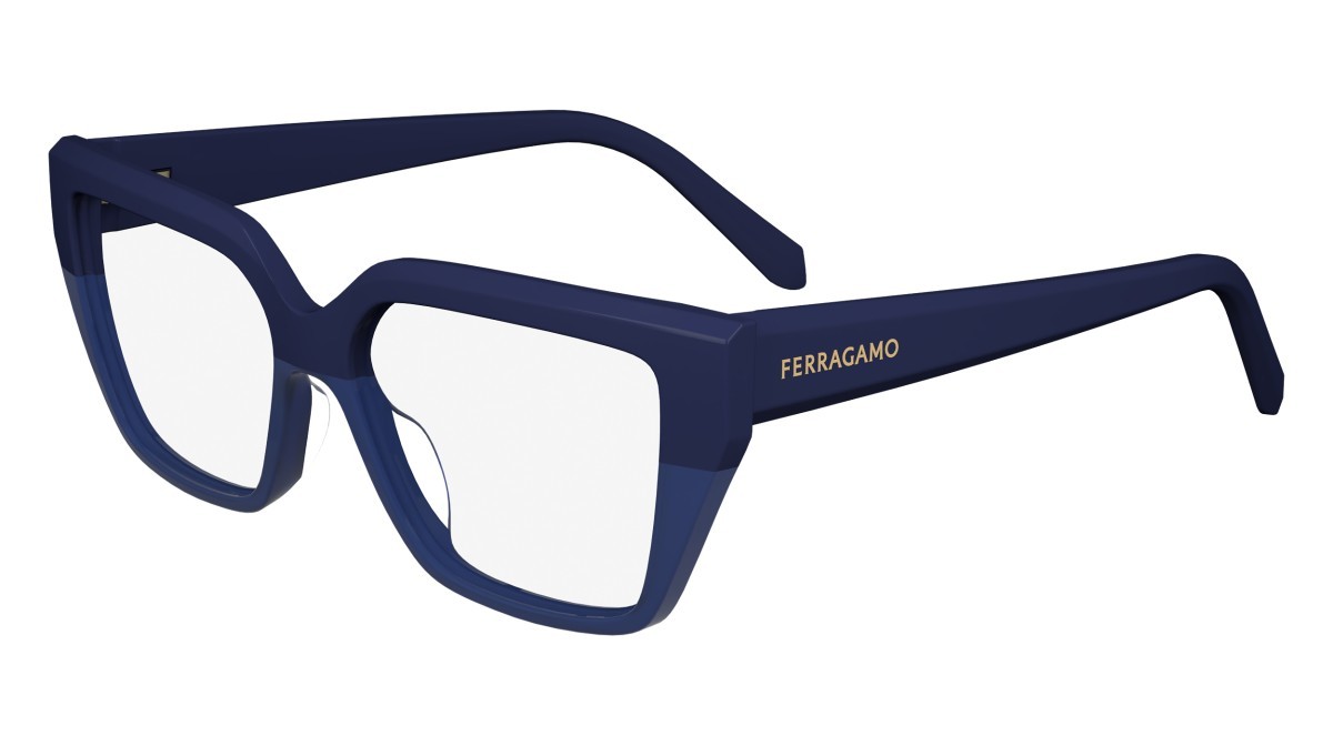 Brillen Salvatore Ferragamo SF2971 (414) farbe blue form rechteckig 