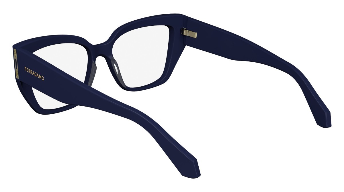 Brillen Salvatore Ferragamo SF2972 (414) farbe blue navy form rechteckig 