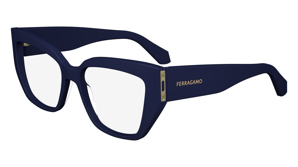 Brillen Salvatore Ferragamo SF2972 (414) farbe blue navy form rechteckig 