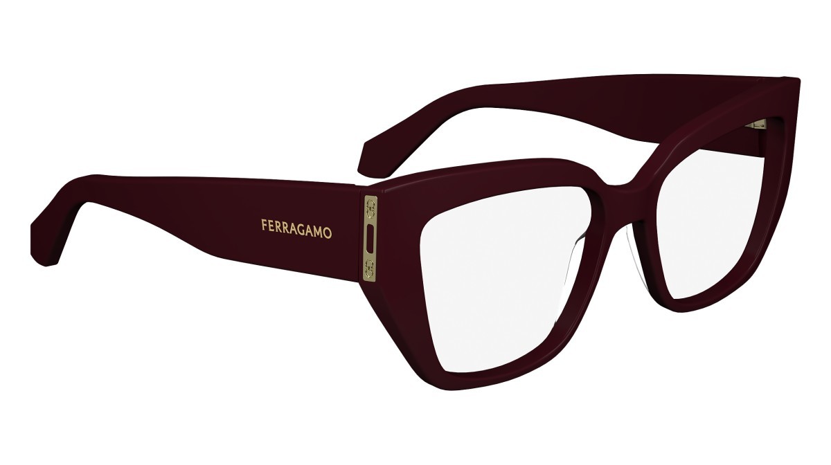 Brillen Salvatore Ferragamo SF2972 (601) farbe burgundy form rechteckig 