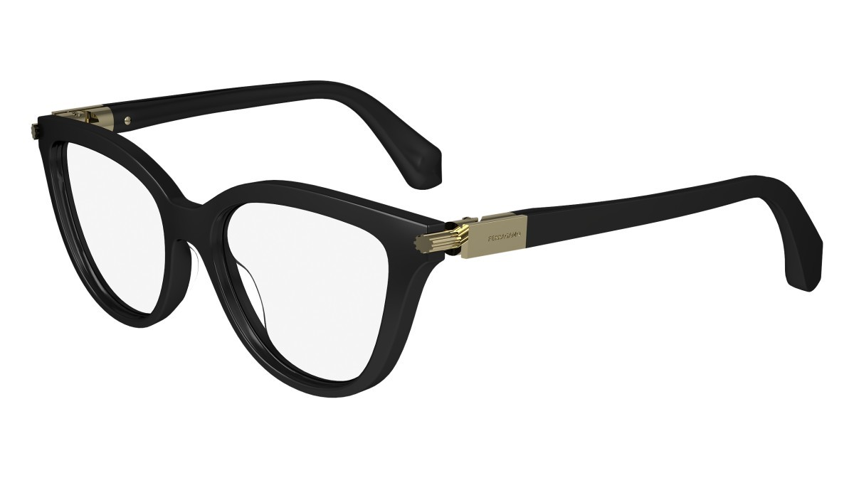 Brillen Salvatore Ferragamo SF2974 (001) farbe black form cat-eye 
