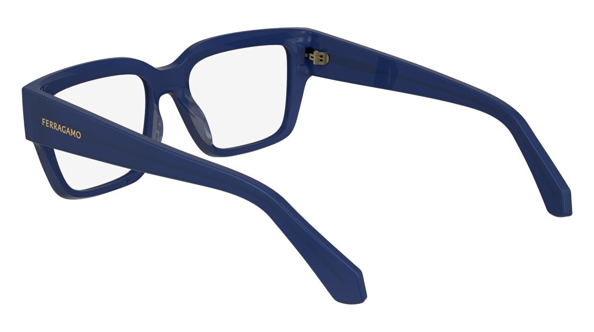 Brillen Salvatore Ferragamo SF2975 (423) farbe opaline blue form rechteckig 