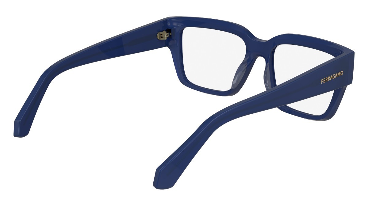 Brillen Salvatore Ferragamo SF2975 (423) farbe opaline blue form rechteckig 