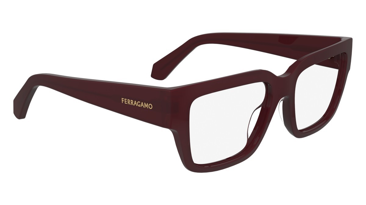 Brillen Salvatore Ferragamo SF2975 (653) farbe opaline wine form rechteckig 