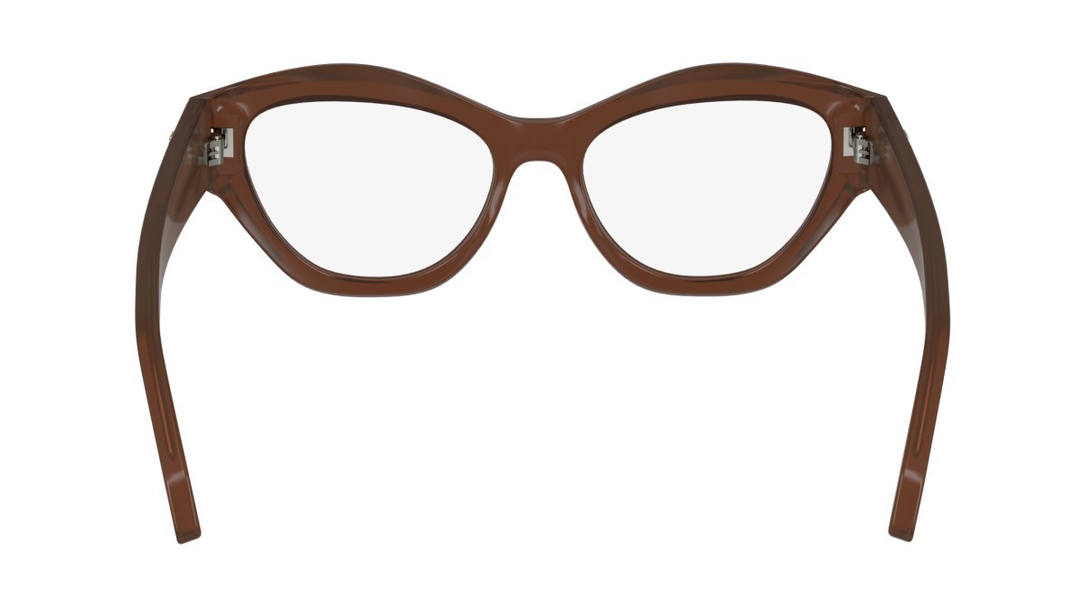 Brillen Salvatore Ferragamo SF2982 (232) farbe transparent brown form cat-eye gläser demo