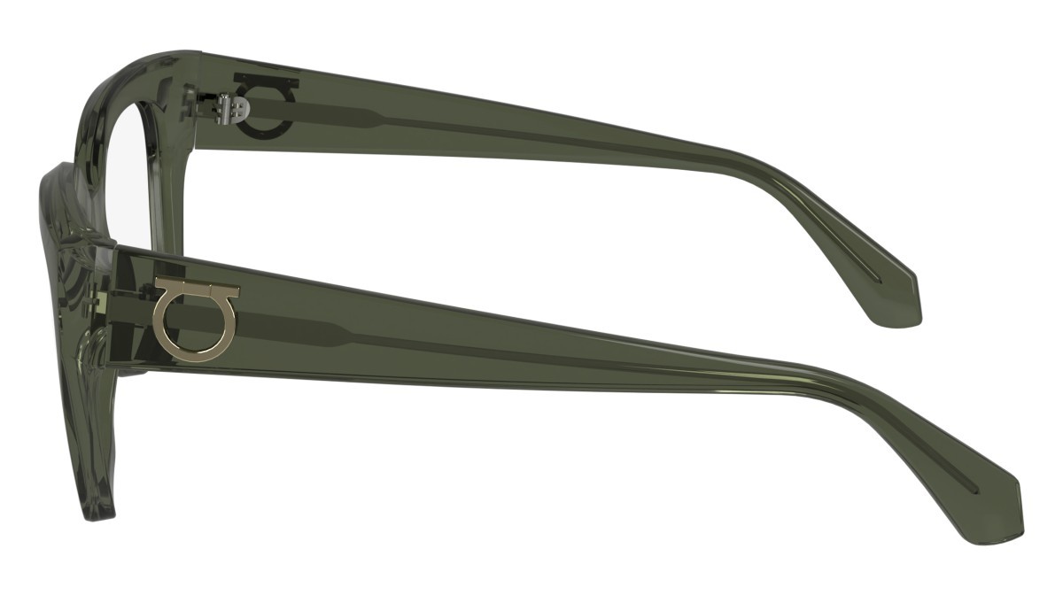 Eyeglasses Salvatore Ferragamo SF2983 (320) color transparent khaki shape rectangle lenses demo