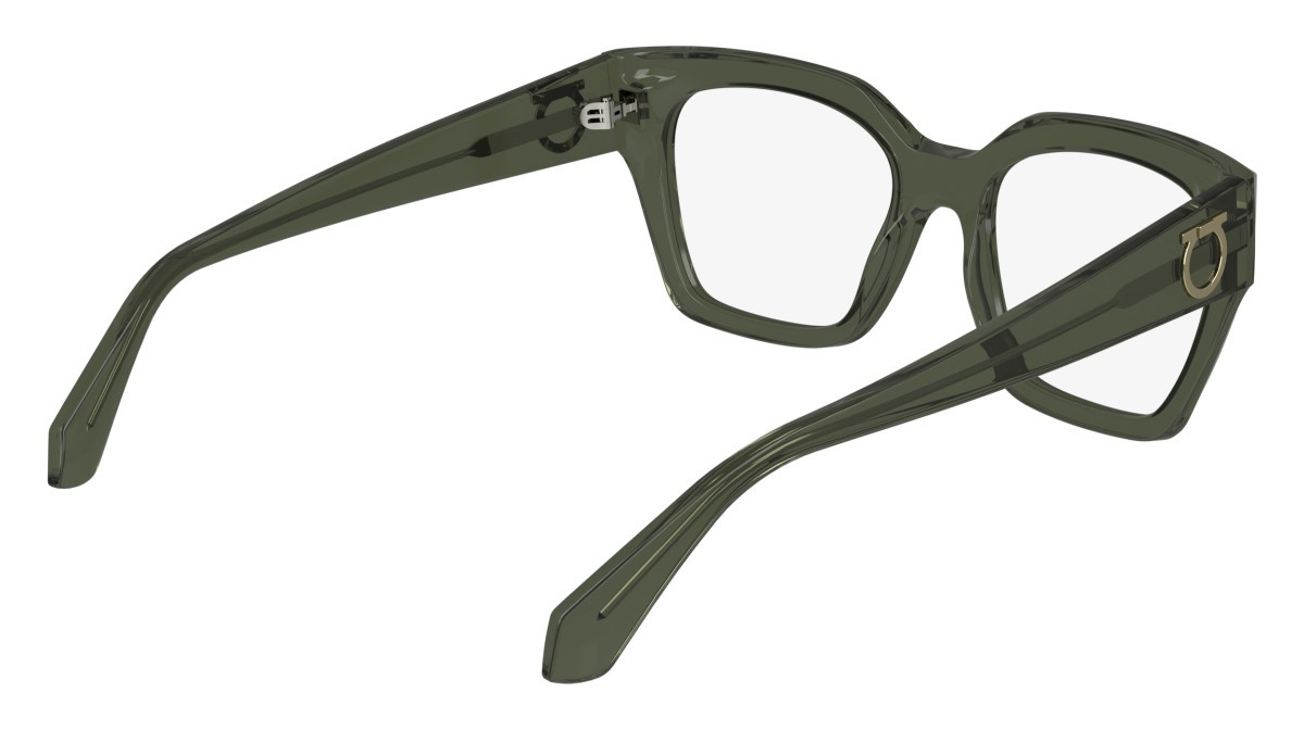 Eyeglasses Salvatore Ferragamo SF2983 (320) color transparent khaki shape rectangle lenses demo