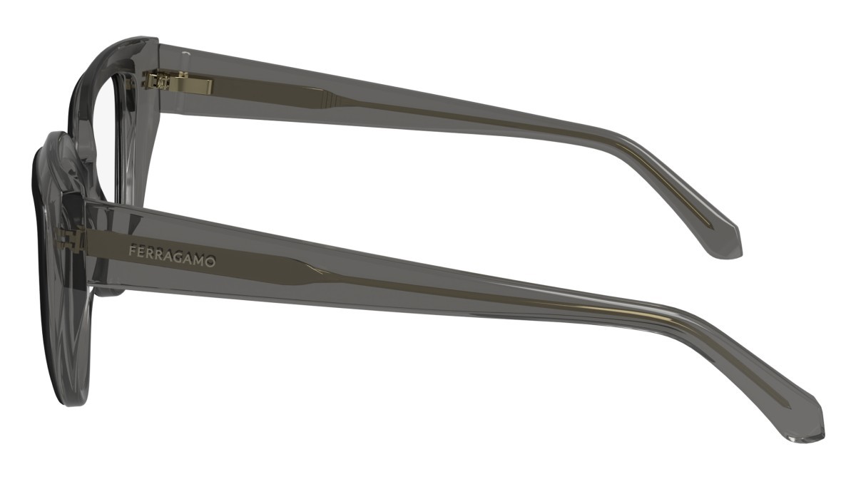 Brillen Salvatore Ferragamo SF2984 (024) farbe transparent grey/black form cat-eye gläser demo