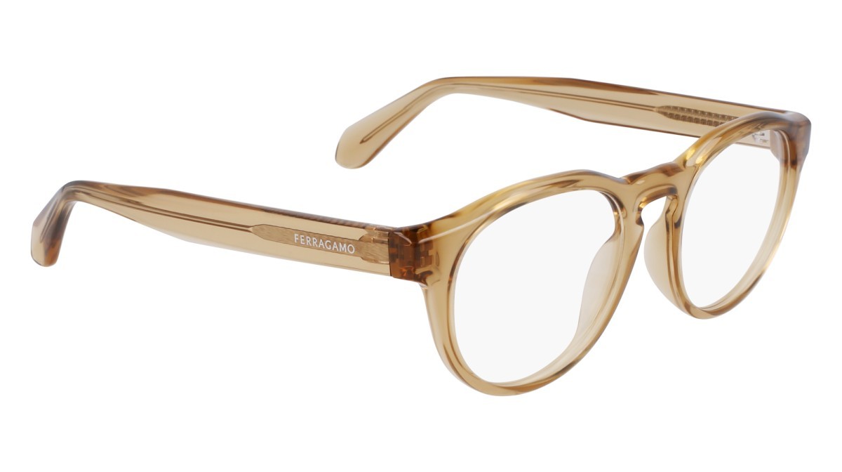 Brillen Salvatore Ferragamo SF2987E (278) farbe transparent sand form pantos gläser color 3