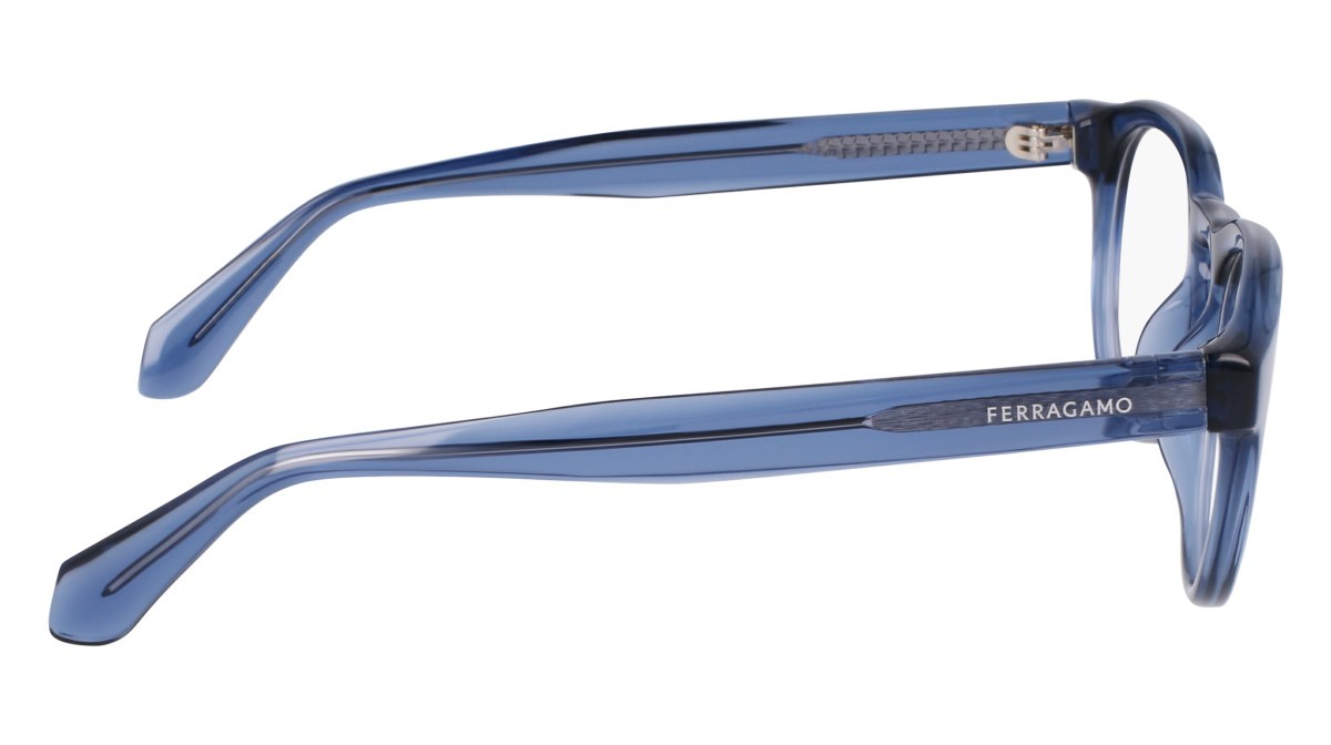 Brillen Salvatore Ferragamo SF2987E (462) farbe transparent light blue form pantos gläser color 4