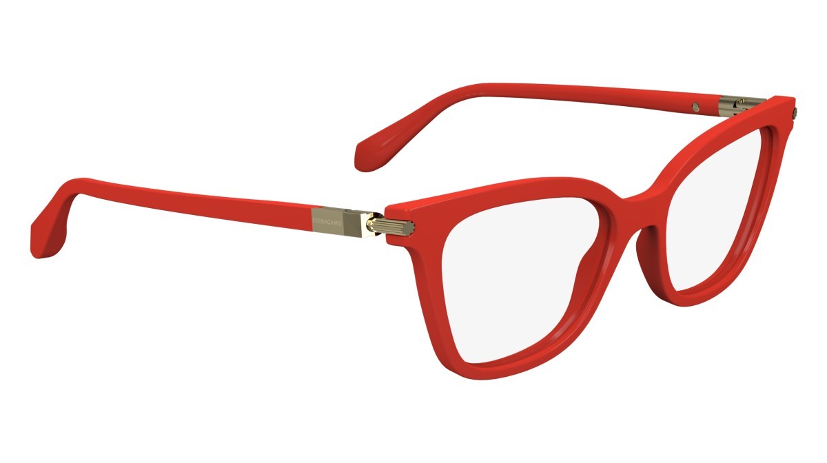 Brillen Salvatore Ferragamo SF2991 (600) farbe red form cat-eye gläser demo