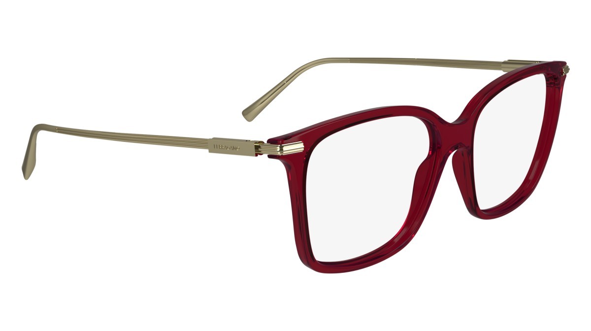 Brillen Salvatore Ferragamo SF2992 (612) farbe transparent burgundy form rechteckig gläser demo