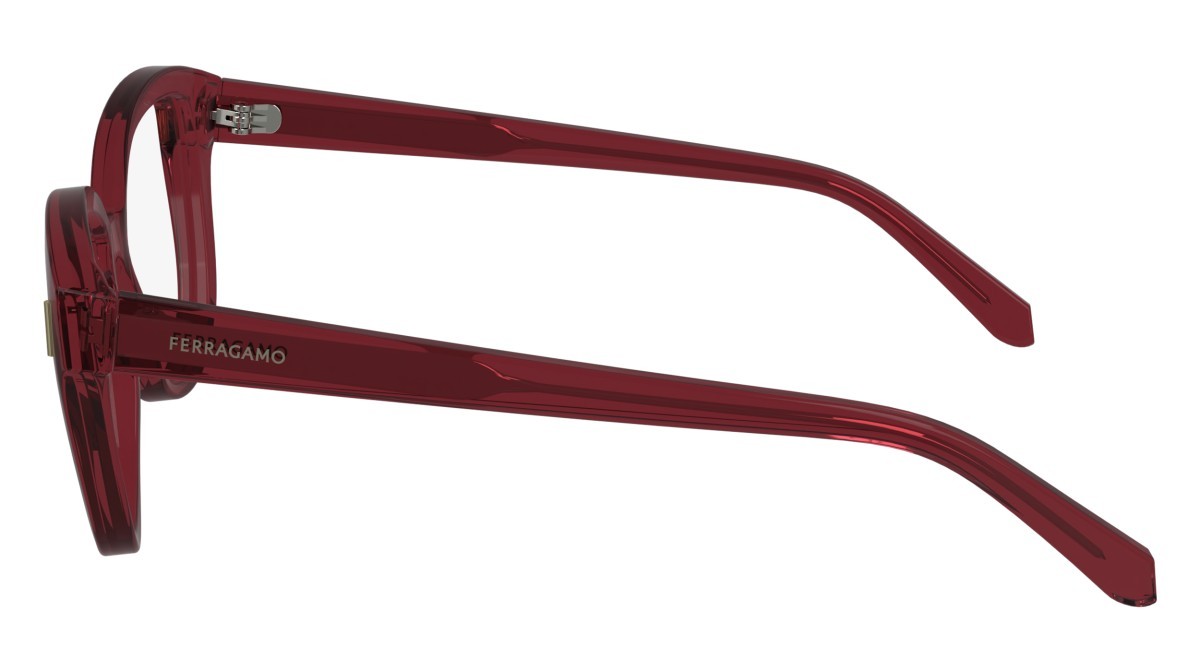 Brillen Salvatore Ferragamo SF2994 (612) farbe transparent burgundy form pantos gläser demo