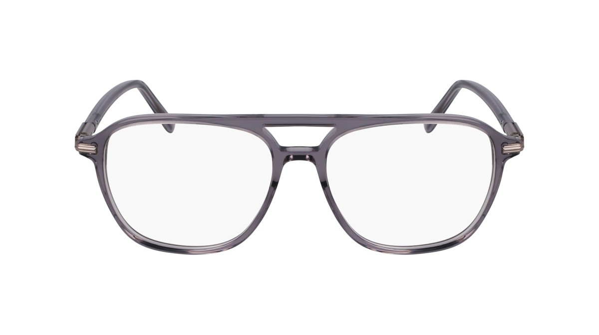Eyeglasses Salvatore Ferragamo SF3006 (020) color transparent grey shape navigator lenses transparent green