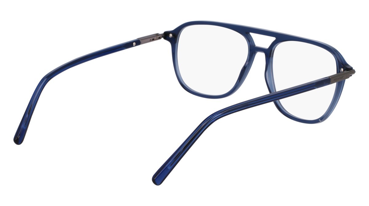 Occhiali da vista Salvatore Ferragamo SF3006 (432) colore transparent blue forma navigator lenti transparent brown