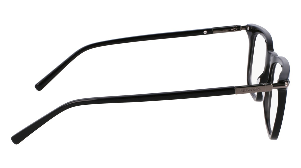 Eyeglasses Salvatore Ferragamo SF3007 (001) color black shape rectangle lenses black