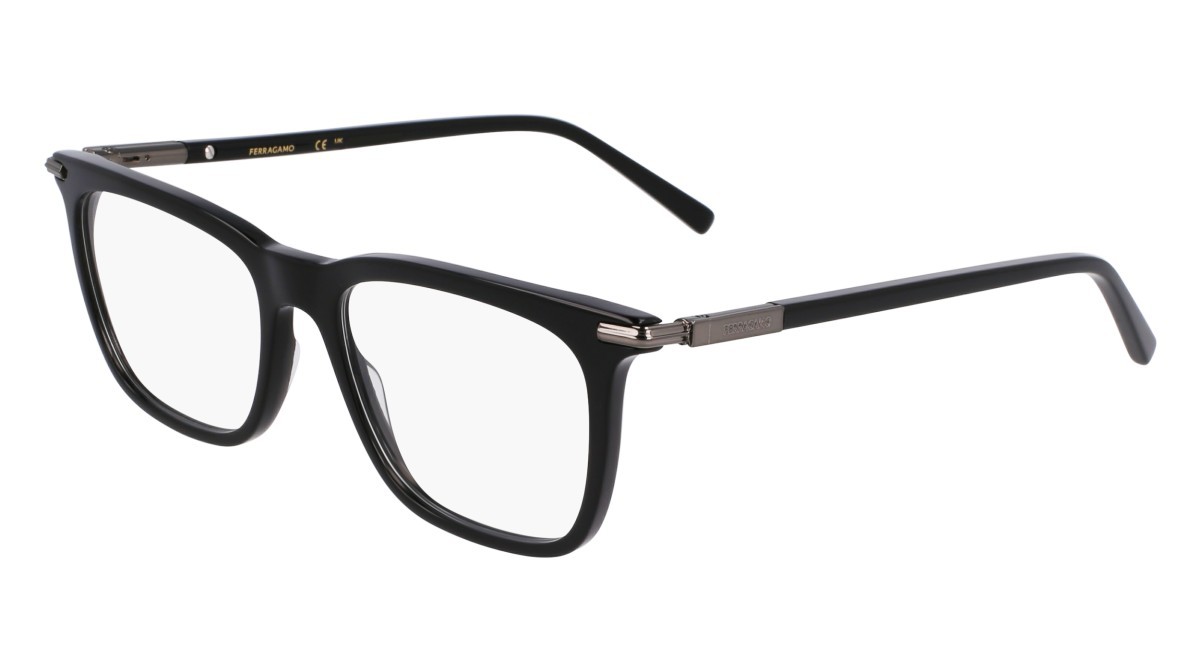 Eyeglasses Salvatore Ferragamo SF3007 (001) color black shape rectangle lenses black