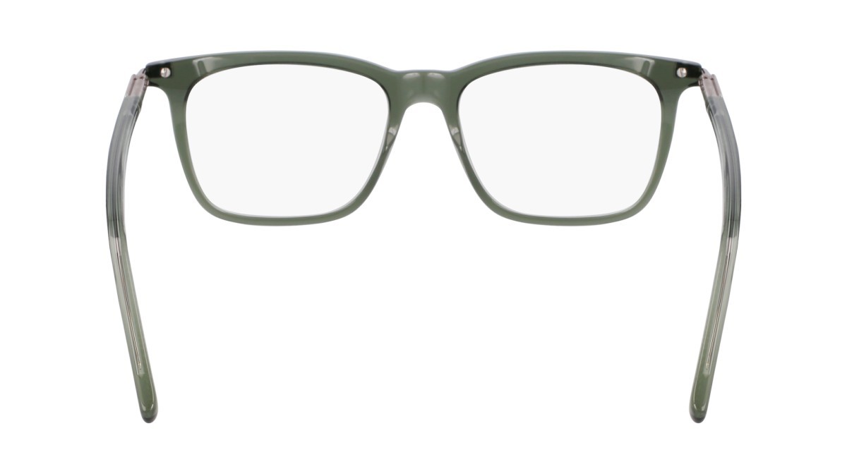 Eyeglasses Salvatore Ferragamo SF3007 (317) color transparent green shape rectangle lenses transparent brown