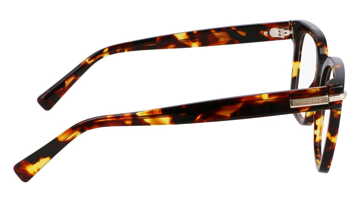 Eyeglasses Salvatore Ferragamo SF3009 (242) color dark tortoise shape rectangle lenses color 2