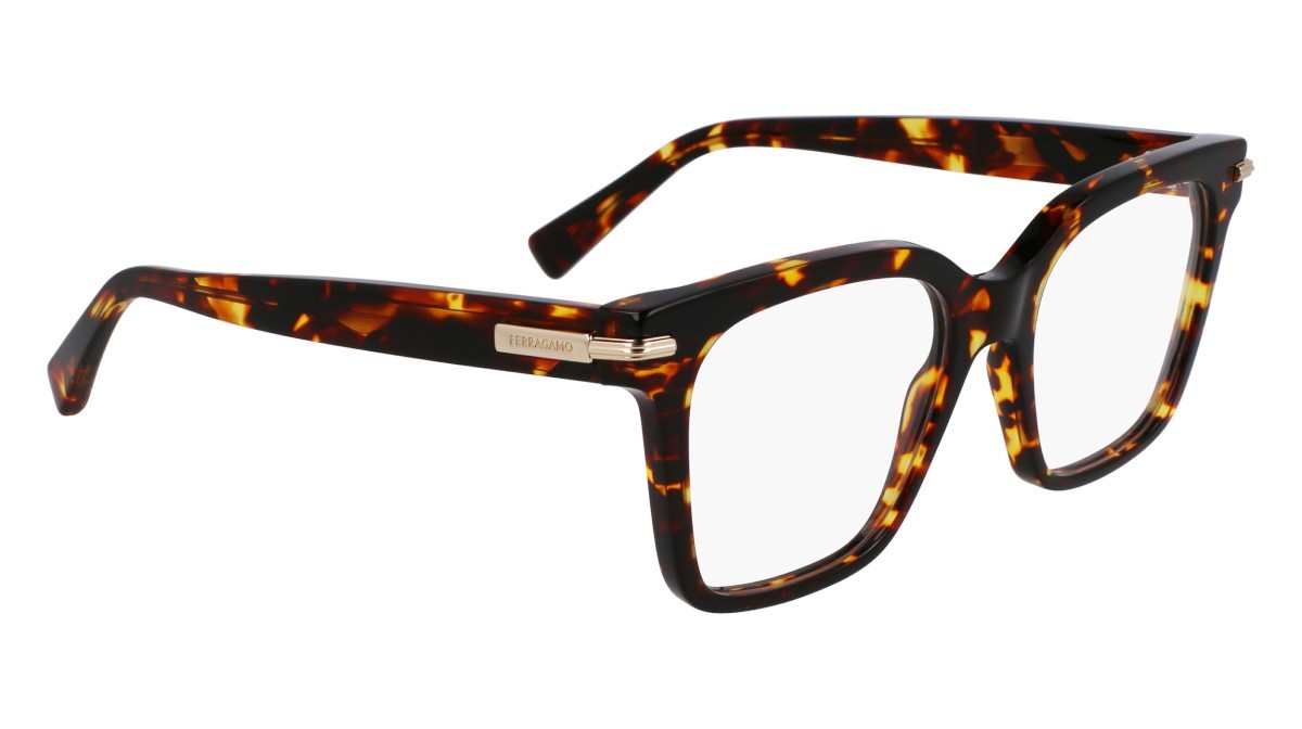 Eyeglasses Salvatore Ferragamo SF3009 (242) color dark tortoise shape rectangle lenses color 2