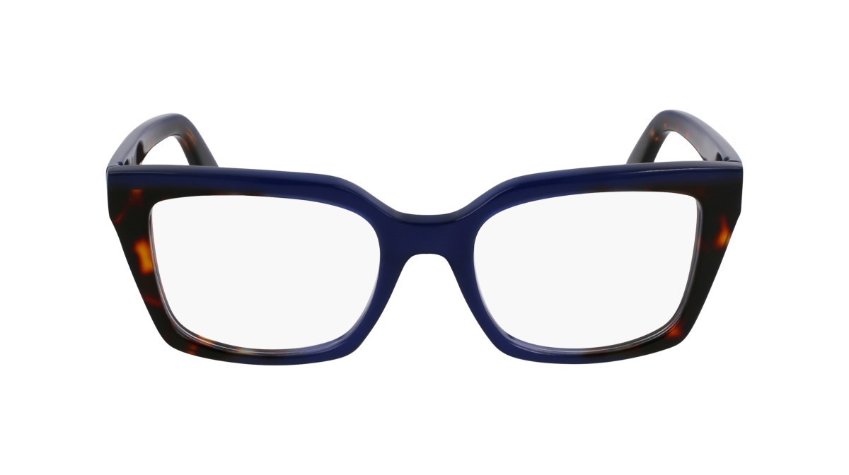 Eyeglasses Salvatore Ferragamo SF3010 (424) color opaline blue/dark tortoise shape rectangle lenses color 3