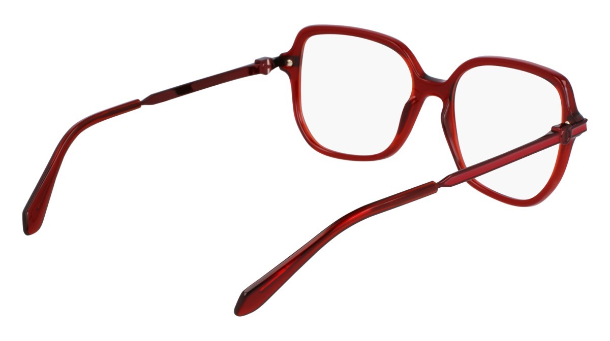 Eyeglasses Salvatore Ferragamo SF3012 (224) color transparent rust shape rectangle lenses color 4