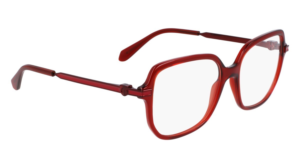 Eyeglasses Salvatore Ferragamo SF3012 (224) color transparent rust shape rectangle lenses color 4