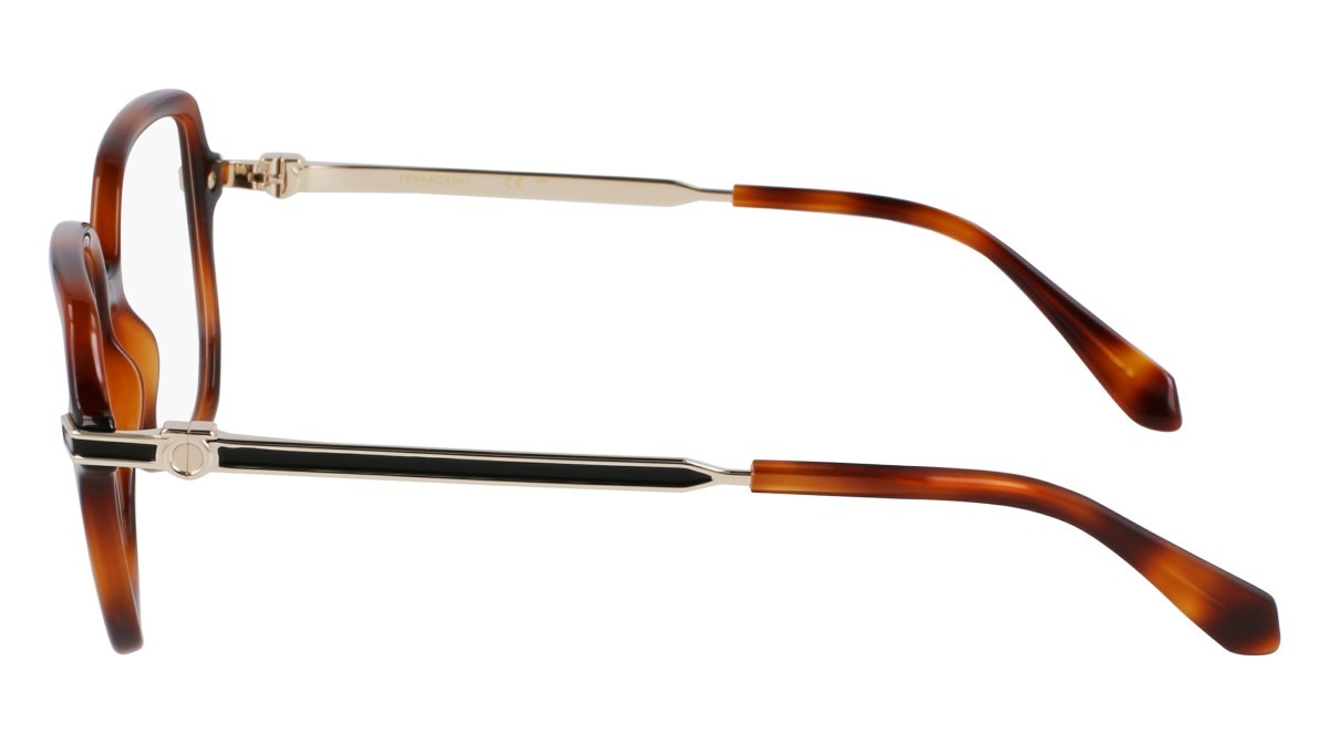 Eyeglasses Salvatore Ferragamo SF3012 (240) color tortoise shape rectangle lenses color 2