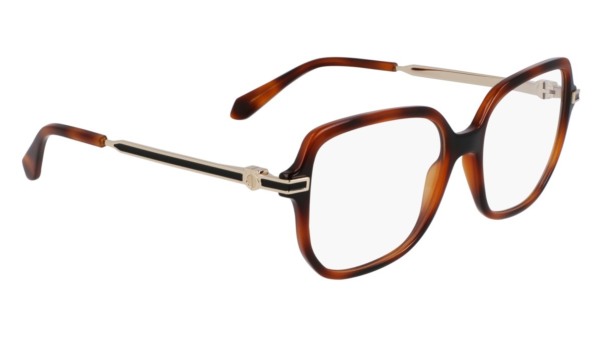 Eyeglasses Salvatore Ferragamo SF3012 (240) color tortoise shape rectangle lenses color 2