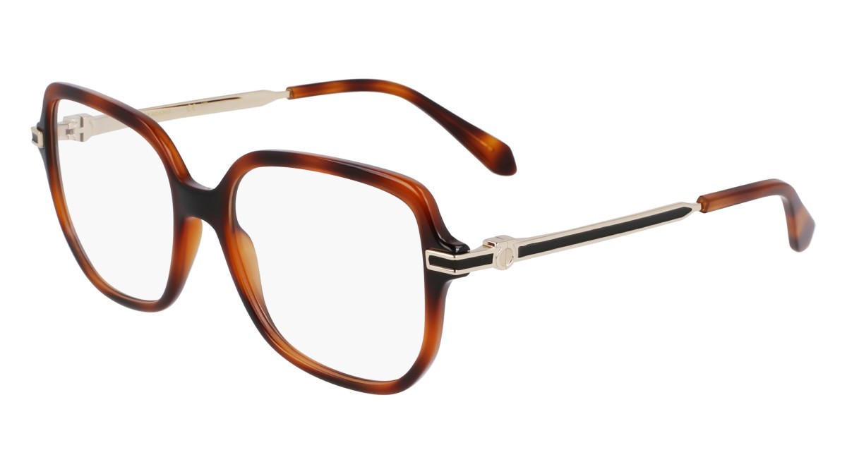 Eyeglasses Salvatore Ferragamo SF3012 (240) color tortoise shape rectangle lenses color 2