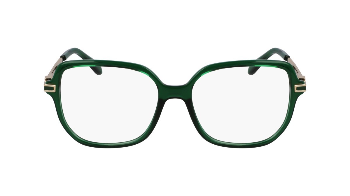 Eyeglasses Salvatore Ferragamo SF3012 (317) color transparent green shape rectangle lenses color 3