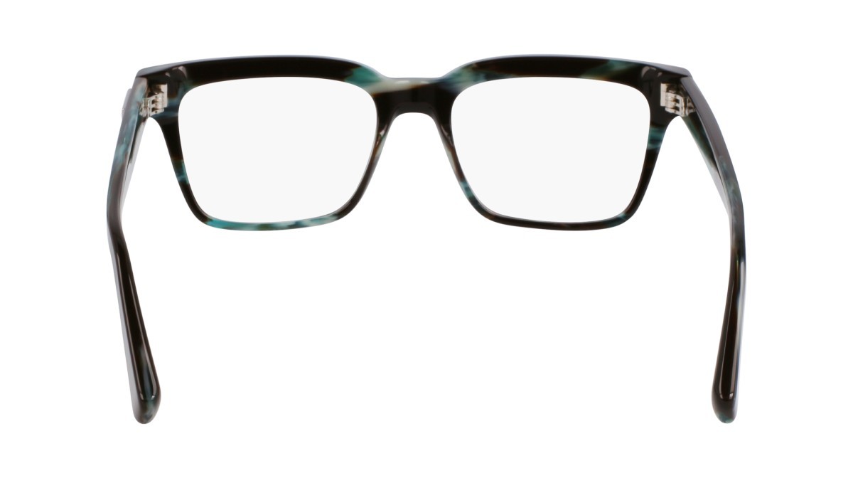 Eyeglasses Salvatore Ferragamo SF3014 (315) color striped green shape rectangle lenses color 3