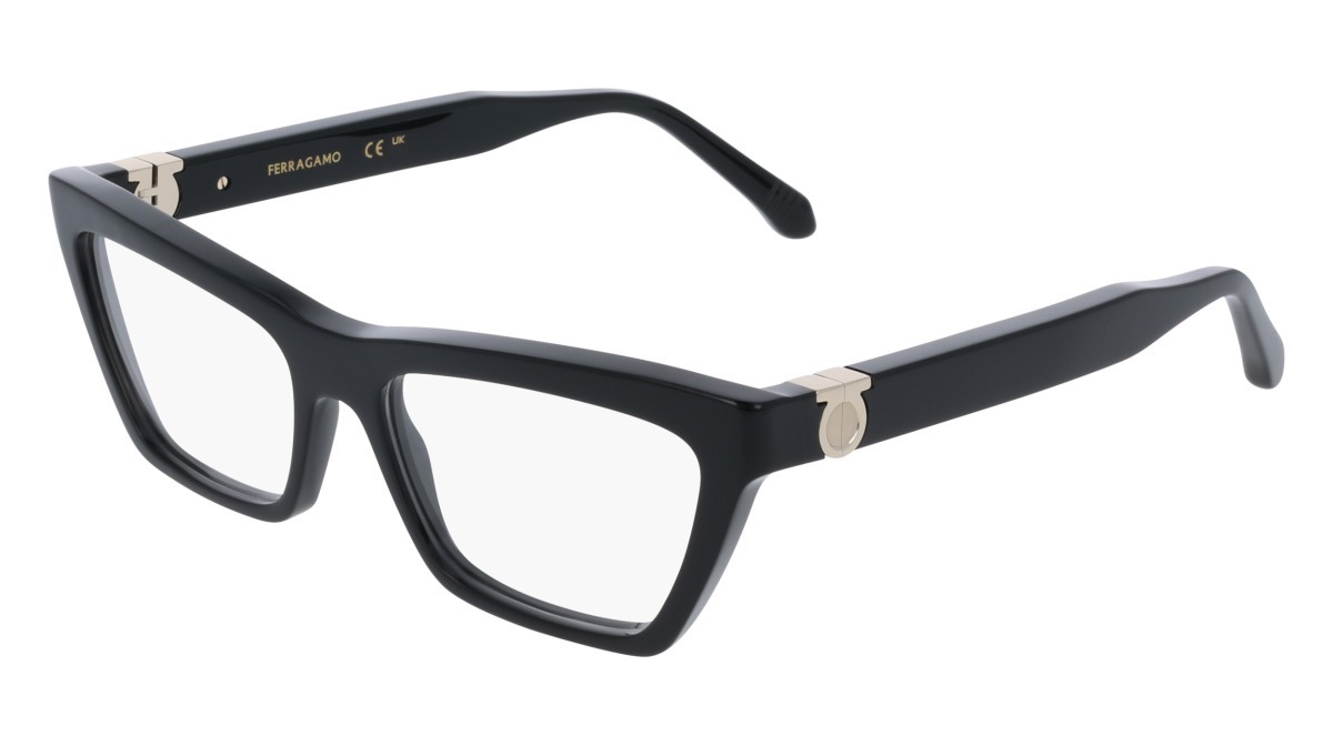 Brillen Salvatore Ferragamo SF3021 (001) farbe black form schmetterling gläser colore - 1