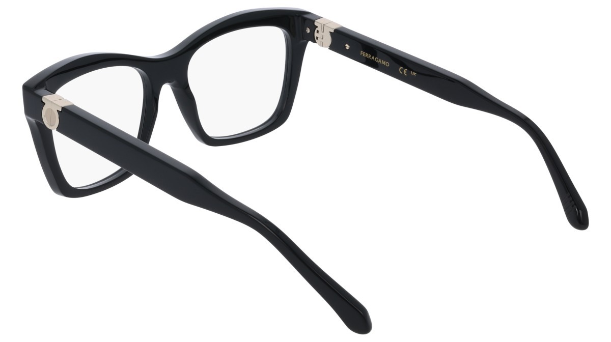 Eyeglasses Salvatore Ferragamo SF3022 (001) color black shape rectangle lenses colore - 1