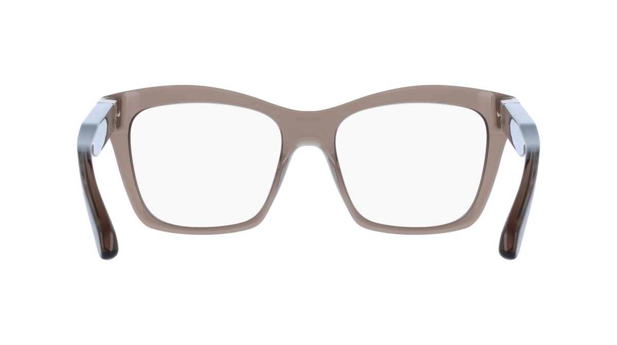 Eyeglasses Salvatore Ferragamo SF3022 (232) color transparent brown shape rectangle lenses colore - 2