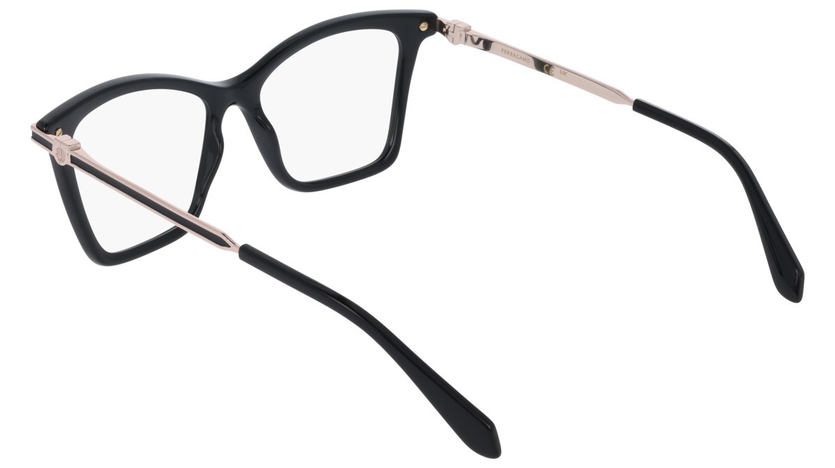 Brillen Salvatore Ferragamo SF3024 (001) farbe black form cat-eye gläser colore - 1