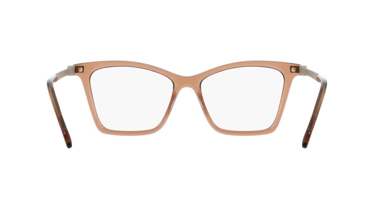 Eyeglasses Salvatore Ferragamo SF3024 (232) color transparent brown shape cat eye lenses colore - 2
