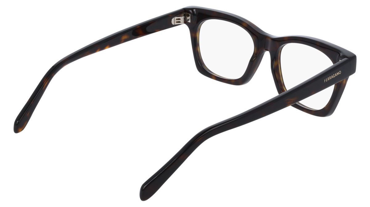 Eyeglasses Salvatore Ferragamo SF3025 (242) color dark tortoise shape rectangle lenses colore - 2