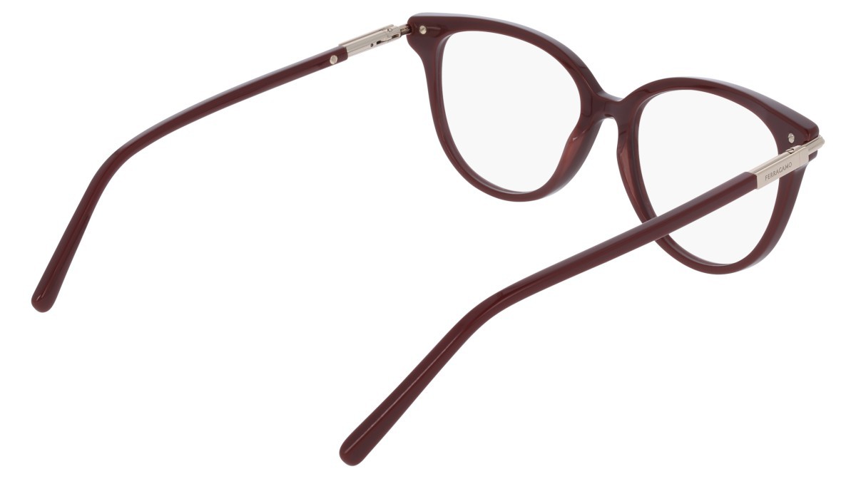Eyeglasses Salvatore Ferragamo SF3026 (606) color burgundy shape butterfly 