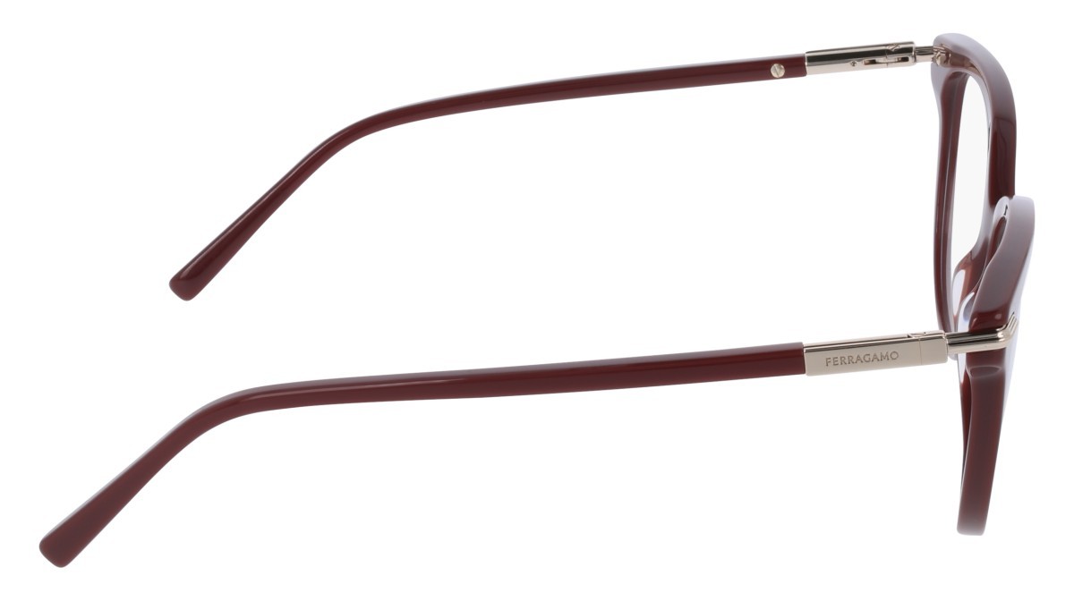 Eyeglasses Salvatore Ferragamo SF3026 (606) color burgundy shape butterfly 